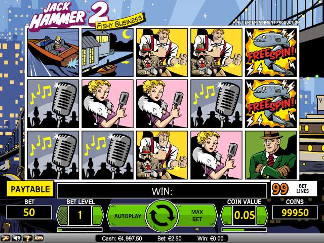 online spielautomaten Jack Hammer 2, NetEnt