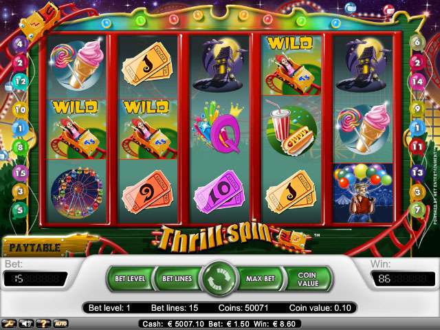 online spielautomaten Thrill Spin, NetEnt