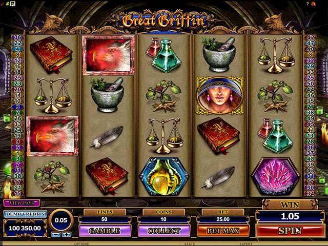 Great Griffin Automaten Herz Spielautomaten SS Microgaming