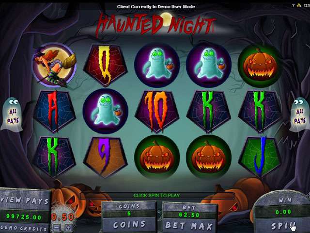 Haunted Night Automaten Herz Spielautomaten SS Microgaming