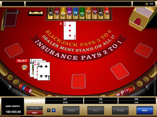 High Limit European Blackjack Automaten Herz SS Microgaming