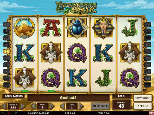 Leprechaun goes Egypt Automaten Herz Spielautomaten SS Play'n GO