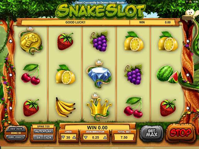 Snake Slot Automaten Herz Spielautomaten SS Microgaming