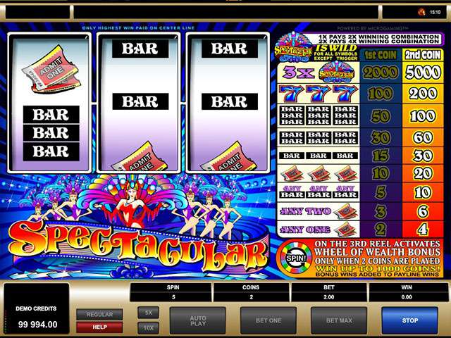 Spectacular Wheel of Wealth Automaten Herz Spielautomaten SS Microgaming