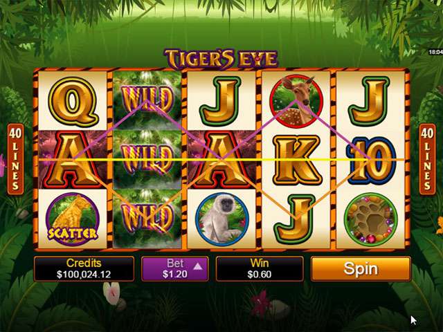 Tigers Eye Automaten Herz Spielautomaten SS Microgaming